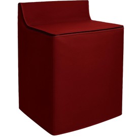 Washing Machine Cover with Zippered Top Opening - Durable Non-Woven Burgundy Fabric - Protects Against Dust, Dirt, Scratches, and Discoloration - Fits Most Standard Washing Machines