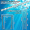 Otoolling 1 Pcs Pool Deck Drain 1.25-inch W x 4-feet