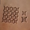 Leather Stamping Tool Hollow Box Geometric Stamp of Wheat Pattern