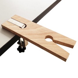 Jewelry Table Clamp, Wooden Bench Pin with V Slot and Clamp Jewelry Making Tool for Vise, Jewelers Bench Pin Tool for Craftsmen