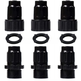 3 Sets Expandable Garden Water Hose Mender Fittings Male Female Repair Kit Faucet Adapter Water Hose Connectors with Extra Rubber Washers