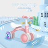Gamfeiny Colorful Lighting Baby Balance Bike Toys for 1 Year