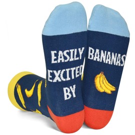 Funny Banana Socks Novelty Holiday Gifts Crazy Banana Fruit Socks for Men Women Teens