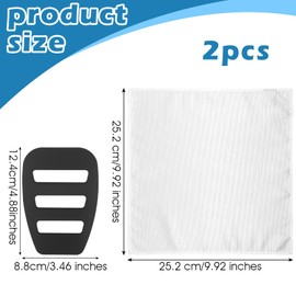 Qianyu 2 Stück Einstecktuch Halter Set Stofftaschentücher Herren Anzüge Abendessen Jacken Einstecktücher Einstecktuch in Einfarbig Uni Für GeschäFtstreffen Hochzeit Party Zubehör