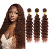 Copper Brown Bundles Color 33 Loose Deep Human Hair Bundles