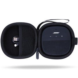Lebakort Hard Case Compatible with Bose SoundLink Micro Bluetooth Speaker (Black Case)