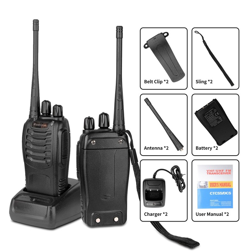 BF-888S Portable Handheld transceiver Walkie talkies Long Range Rechargeable Two