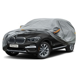 Kayme Heavy Duty SUV Car Cover Custom Fit Jeep Grand Cherokee (2010-2024) Waterproof All Weather for Automobiles, Full Exterior Covers Sun Rain UV Protection.