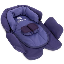 Diono Cuddle Soft 2-in-1 Head Support, Comforting Head and Body Support for Babies, Converts depending on Infants Size, Purple Wildberry
