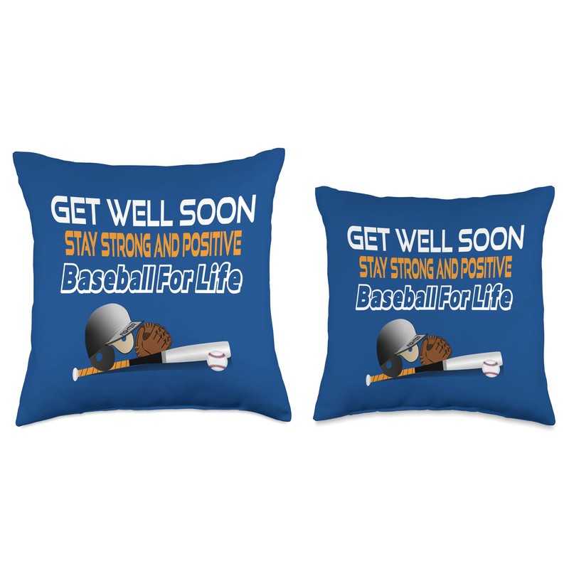 Get Well Soon Sport Baseball Athletes Feel Better Gifts Throw