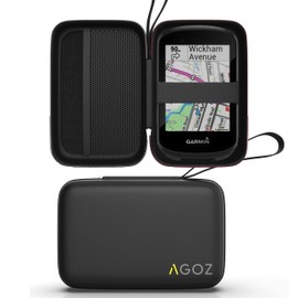 AGOZ Hard Carrying Case for Garmin Edge 530, Edge 830, Protective Cover with Wrist Strap, Anti-Shock, Water Resistant Holder Pouch for GPS Bike Computer - GPS Cycling Computer Accessories (Black)