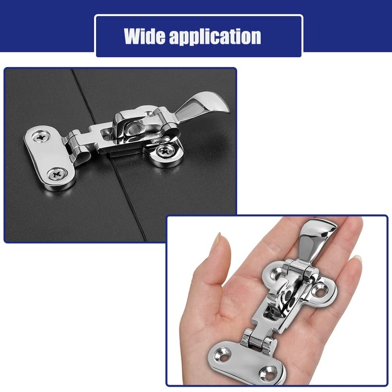 Marine Grade Boat Door Hatch Anti-Rattle Latches, Hold Down Clamp