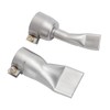 2Pcs Welding Gun Flat Nozzle 20mm Small+40mm Large Tip for