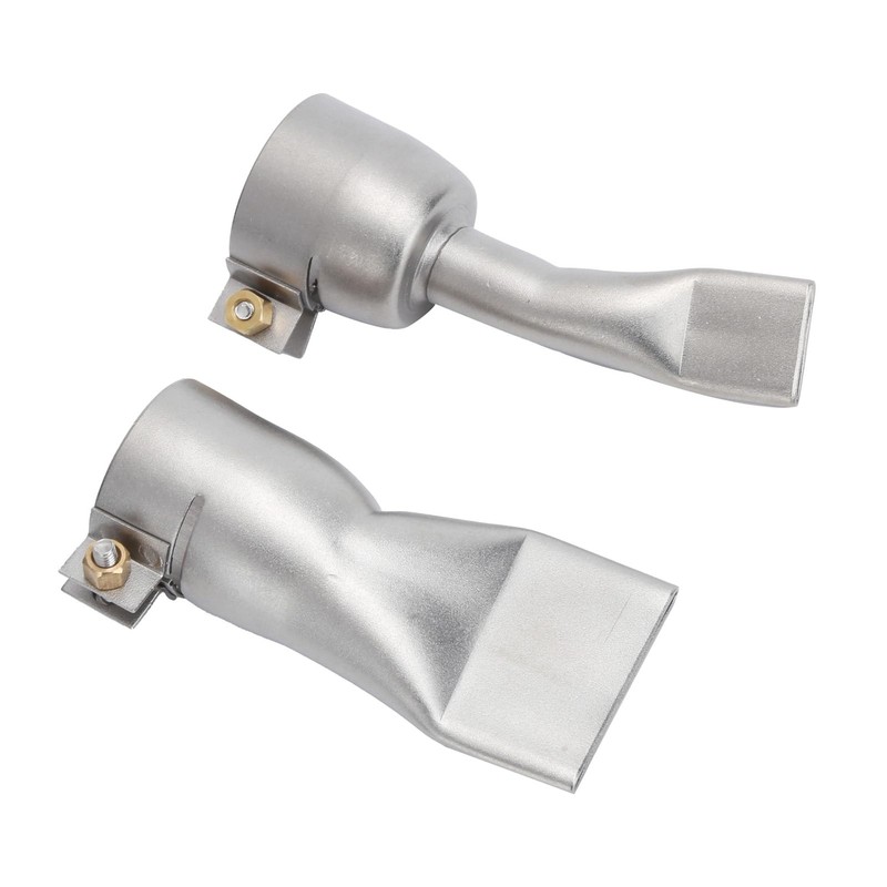 2Pcs Welding Gun Flat Nozzle 20mm Small+40mm Large Tip for