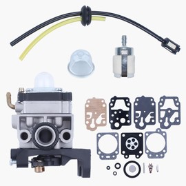 Haishine Carburetor Kit for Honda GX35 GX25 FG110 HHT35 HHT35S 16100-Z0Z-034 Engines, Compatible with UMS425 UMK425 with Carb Repair Kit/Fuel Line/Primer Bulb/Fuel Filter Parts