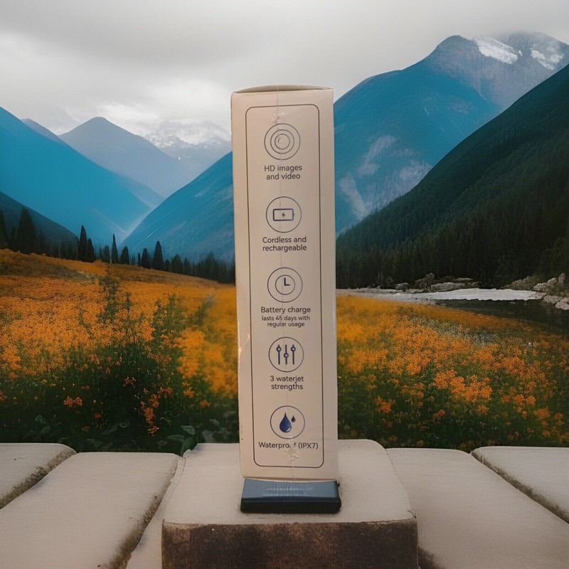 CleanEze Mini Visual Water Flosser w/Camera - 3 Jet Tips,