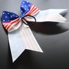 4PCS 4th of July Cheer Hair Bows 8" Patriotic Flag