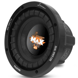 Pyle Lanzar 6.5” Car Subwoofer Speaker - Black Non-Pressed Paper Cone, Aluminum Voice Coil, 4 Ohm Impedance, 600 Watt Power and Foam Edge Suspension for Vehicle Audio Stereo Sound System - MAXP64