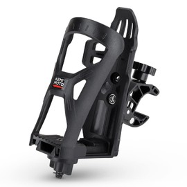 KEMIMOTO Drink Holder, Motorcycle, Bicycle, Bottle Cage, Plastic Bottle Holder, Anti-slip Rubber, Alligator Clamp, Cup Holder, 360° Rotation, Adjustable Size, 2.0 - 3.3 inches (50 - 85 mm), Suitable for Motorcycles, Ships, Wheelchairs, Baby Cars, Mannies