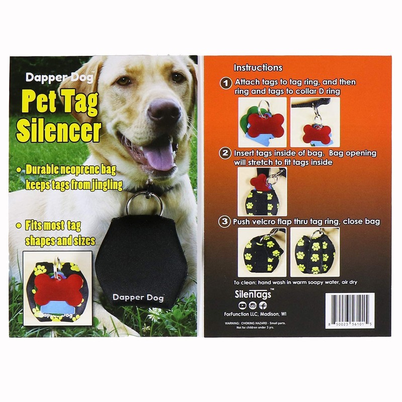 Dapper Dog - Dog Tag Silencer with Tag Ring