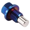 Aluminum Alloy Magnetic Oil Pan Sump Return Drain Plug Bung