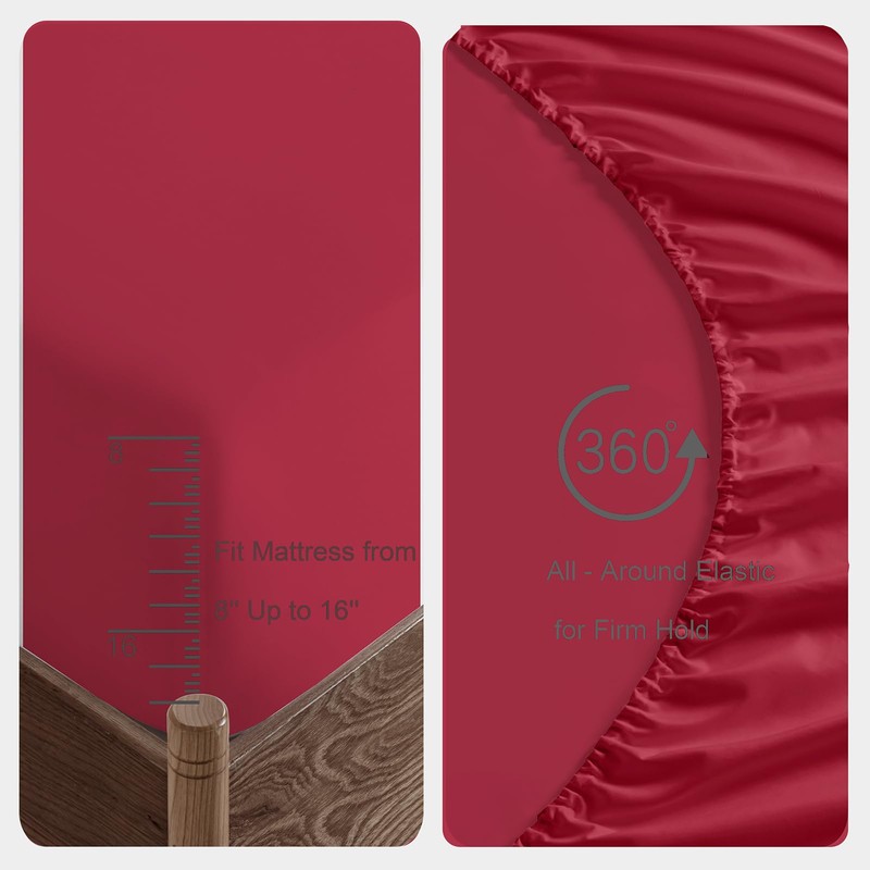 Lanest Housing Twin XL Sheet Sets, 2400 Thread Count Soft