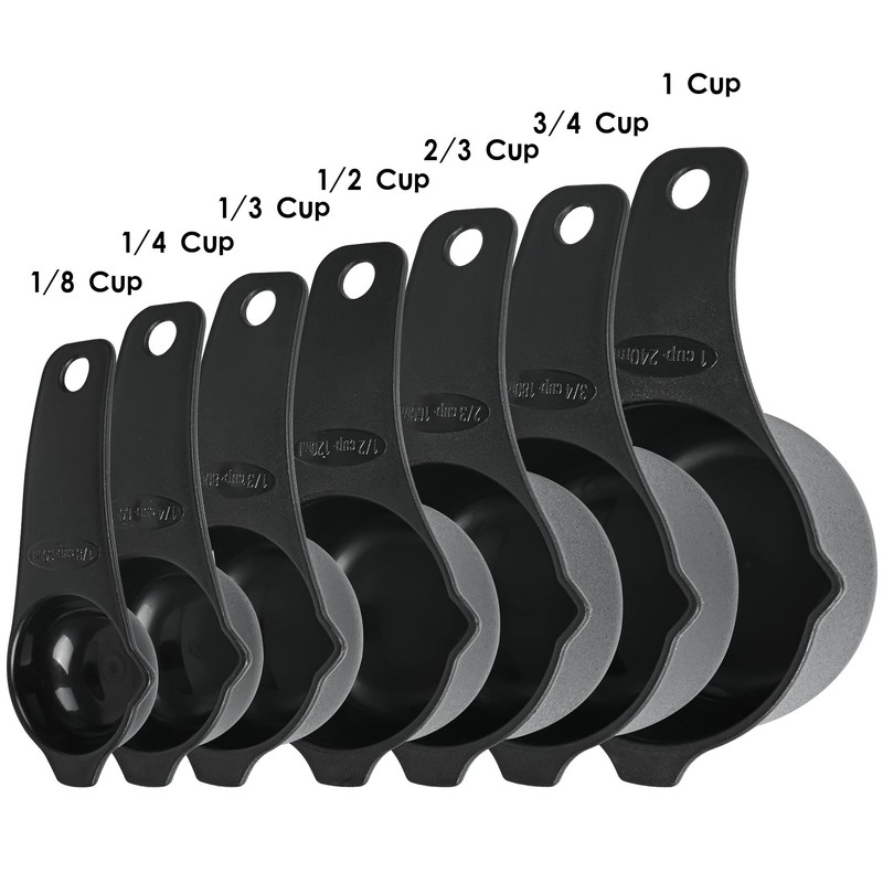 Viwehots Measuring Cups and Spoons Set Set 15, Dry Plastic