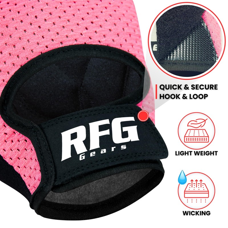 Repton Fitness Gears Gym Gloves with Wrist Strap, Weight Lifting