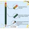 Adhere 50pcs Golf Pencils with Eraser Round Wooden half Pencils