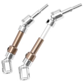 2Pack Metal Universal Front Wheel Drive Shaft CVD Universal Joint for Feiyue FY-01/02/03/04/05 Q39 1/12 RC Car