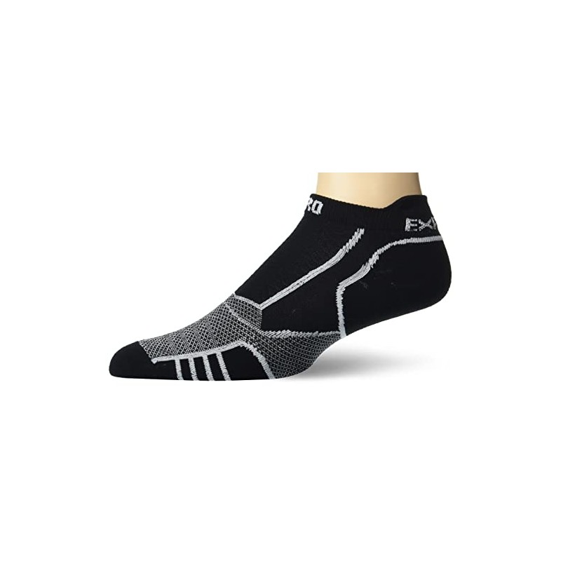 Thorlo Unisex Running Socks, Black/White (1 Pair), s