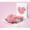 CUTPOPUP Red Roses Flowers Heart Valentine's Card Pop Up, Card