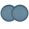 Soptalles 9 Inches Wheat Straw Plates, 2Pcs Unbreakable Dinner Plates,