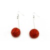 Naissant Cute Swinging Ball Shaped Earrings, For Basketball, For Cheering