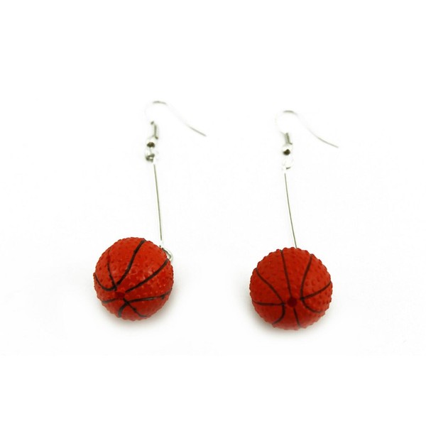 Naissant Cute Swinging Ball Shaped Earrings, For Basketball, For Cheering On Watching
