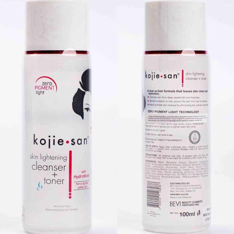 Kojie San Skin Brightening Cleanser + Toner with Hydromoist 100ml