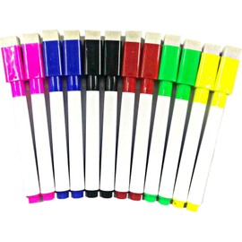 REQUISITE NEEDS 12 Shaped Magnetic Colour set white board markers pen dry wipe markers easy wipe