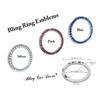 Bling Car Decor Crystal Rhinestone Car Bling Ring Emblem Sticker,