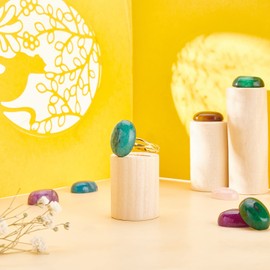 SUPERFINDINGS Natural Gemstone Cabochons 18 x 13 mm Mixed Stone Oval Cabochon Stone Flatback Healing Crystal Quartz Stone for Bracelet Necklace Jewellery Making, Mixed Stone