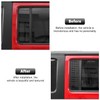 Aluminum Alloy Car Rear Door Window Decals Glass Cover Trim