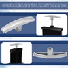 PEUTIER 2pcs RV Waste Valve Handle Replacement, Fits 1/2" &