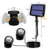 AVEKI Solar Pond Spotlights, 2 in 1 12 LED Solar