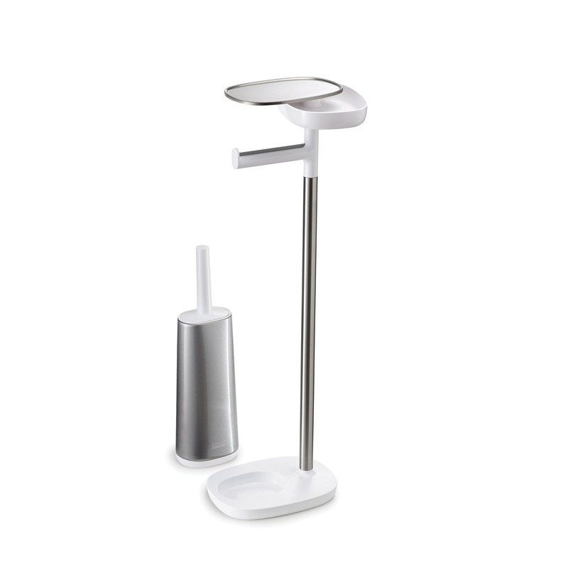 Joseph Joseph EasyStore Butler Toilet Paper Holder Stand and Flex