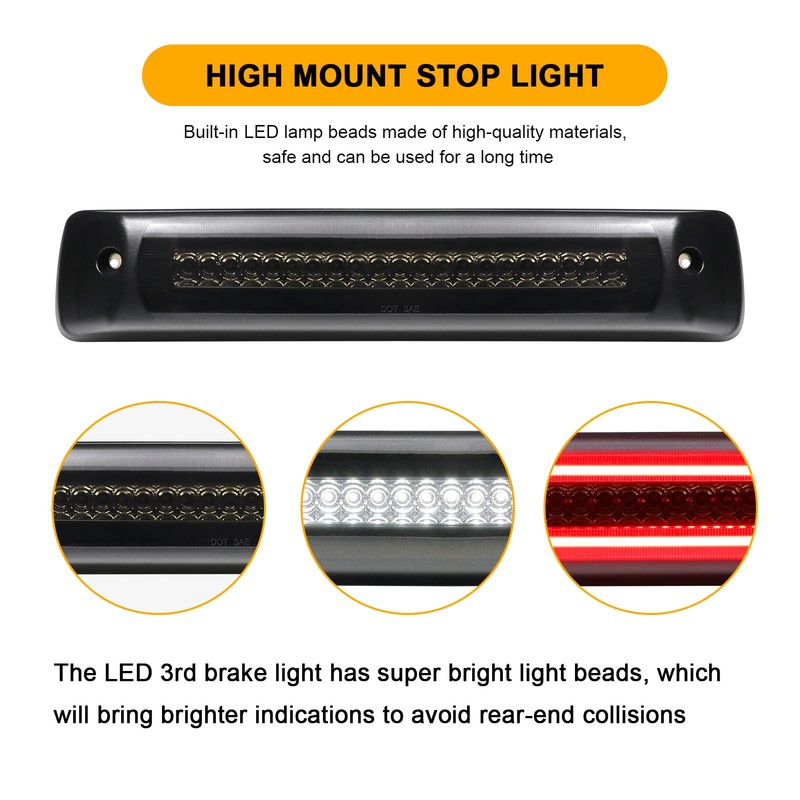 Mynoway LED 3rd Third Brake Light Replacement for Colorado Canyon