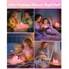 YISUN Flamingo Night Light for Kids, Soft Silicone Nursery Night