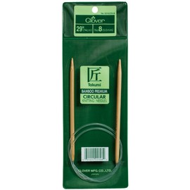 Clover 3016/29-05 Takumi Bamboo Circular 29-Inch Knitting Needles, Size 5
