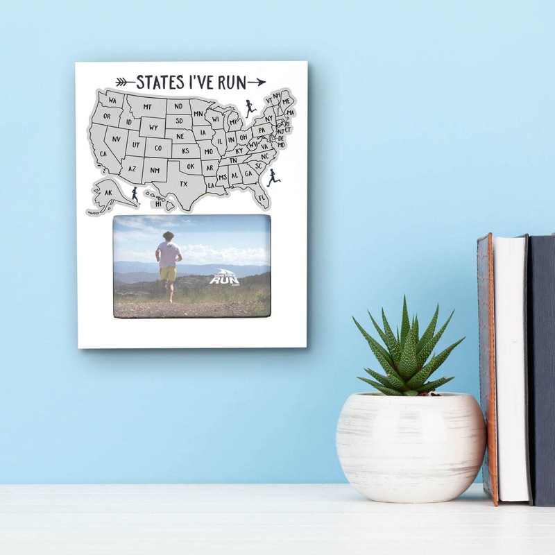 Gone For a Run Scratch Off Photo Frame | States