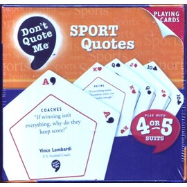 Don't Quote Me Spot Quotes Playing Cards