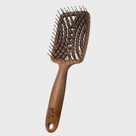 Yao Scalp Massage Brush Hair Comb Dry Tangle Prevention Luxury Strongwood Square 1pc / 야오 두피마사지 브러쉬 머리빗 드라이 엉킴방지 명품 스트롱우드스퀘어 1개