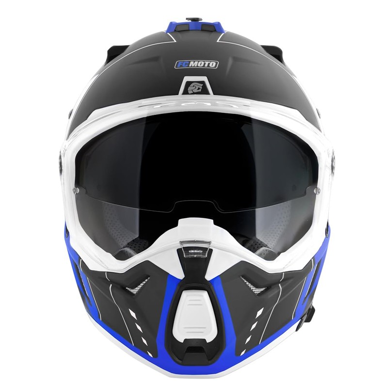 FC-Moto Pro Air Enduro Helmet, Black/Blue, S